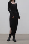 SWAYING/KNIT Seamless Cashmere Top SW212SZ01 Black PS8